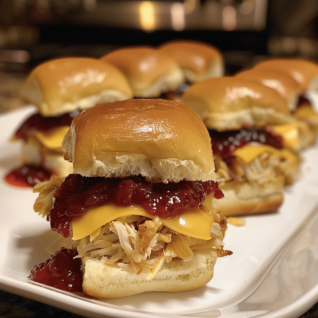 Leftover Thanksgiving Sliders with Cranberry Sauce 4 How to make Thanksgiving Leftover Sliders with Cranberry Sauce — key cooking step